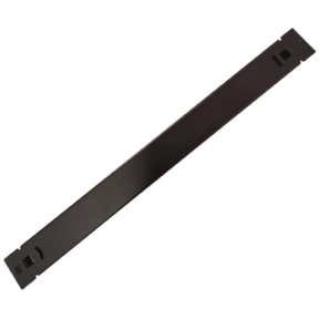PANOU gestionare cabluri SPACER, tip masca orizontala blank, 19 inch, 1U, 0.8mm, negru, "SPCM-1UF-BK-02"