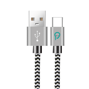 Cablu de date Spacer SPDC-TYPEC-BRD-ZBR-1.8, USB - Lightning, 1.8m, Zebra