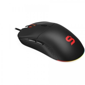 Mouse Optic SPC Gear GEM Plus RGB, USB, Black