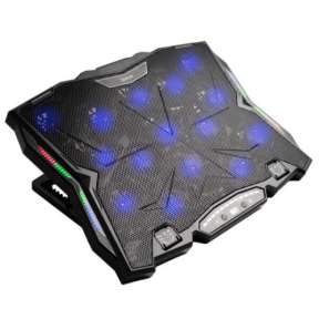 STAND SPACER notebook 17" Gaming, sita metal, 15xfan 12cm, turatie reglabila 800-1200rpm, ajustabil pe inaltime 5 trepte, Airflow 610cfm, 2xUSB, black, Nivel zgomot 15dBA, "SPNS-Gaming-15F" (timbru verde 0.8 lei)