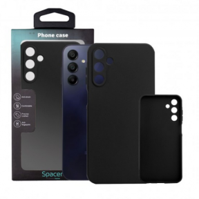 Protectie pentru spate Spacer SPPC-SM-GX-A15-TPU pentru Samsung Galaxy A15, Black
