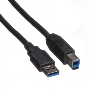 Cablu Spacer SPPR-USB3m-USBBm-1.8, USB 3.0 male - USB-Bmale, 1.8 m, Black