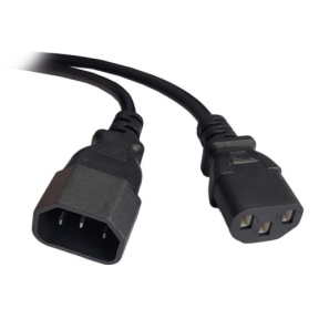 CABLU alimentare Spacer prelungitor, 1.8m, intrare C14, iesire C13, 6A, negru, "SPPW-C14-C13-6A-1.8" (timbru verde 0.18 lei)