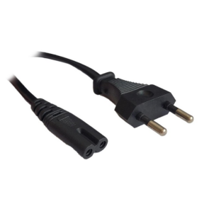CABLU alimentare Spacer casetofon, 1.8m, intrare Euro plug, iesire C7, 6A, negru, "SPPW-EUPG-C7-6A-1.8" (timbru verde 0.08 lei)