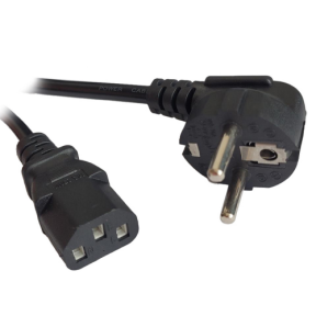 CABLU alimentare Spacer 1.8m, intrare Shucko, iesire C13, 6A, negru, "SPPW-SCHK-C13-6A-1.8" (timbru verde 0.18 lei)