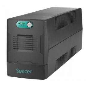 UPS Spacer Line Int.  fara management,  1000VA/  600W, AVR, 4 x socket Schuko, indicatie status cu LED, 2 x baterie 12V/7Ah, bateria are 12 luni garantie, 