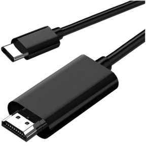 CABLU video SPACER, de la USB-C Type-C (T) la HDMI (T), 2m, rezolutie maxima 4K (3840 x 2160) la 60Hz, negru, "SPVC-TypeCM-HDMIM-4K60-2.0"
