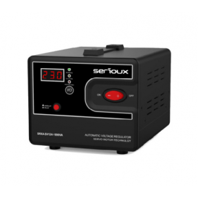 Stabilizator tensiune Serioux SRXA-SV124-1500VA, 1500VA, 2x Schuko
