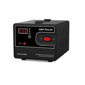 Stabilizator tensiune Serioux SRXA-SV124-500VA, 500VA, 1x Schuko