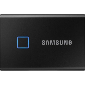 SSD Portabil Samsung T7 Touch, 2TB, USB-C 3.1, Metallic Black