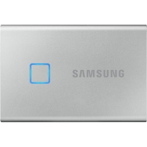 SSD Portabil Samsung T7 Touch, 2TB, USB-C 3.1, Metallic Silver