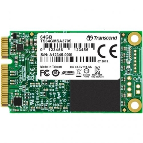 SSD Transcend 370S, 64GB, SATA3, mSATA