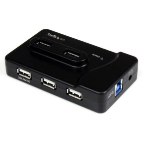 Hub USB Startech ST7320USBC, 6x USB 3.2 gen 1 + 4x USB 2.0, Black