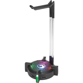Stand casti Marvo HZ-04 RGB, 4x USB, Black