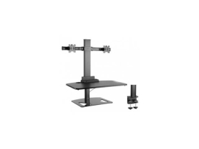 Statie de lucru pentru 2 monitoare,, 13-30 inch, reglabila, TECHLY, negru, ICA-LCD 270