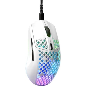 Mouse Optic SteelSeries Aerox 3 2022 Edition Snow, USB, White