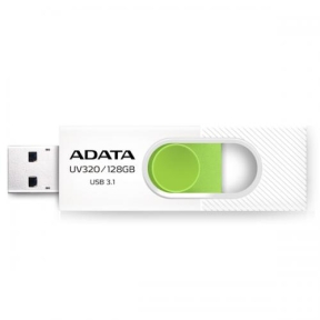 Stick Memorie AData UV320 128GB, USB 3.1, White-Green