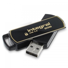 Stick memorie Integral Secure 360 8GB, USB 3.0, Black