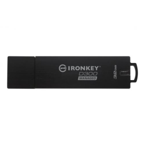 Stick memorie Kingston IronKey D300 Managed, 32GB, USB 3.0, Black