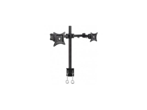 Suport de birou pentru 2 monitoare, Techly, 13-27 inch, mobil, Negru, ICA-LCD 482-D