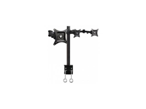 Suport de birou pentru 3 monitoare, 13-24 inch, mobil, Techly, negru, ICA-LCD 482-T