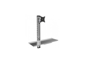 Suport monitor Techly ICA-PLW 01, 15-27 inch, Black-Silver