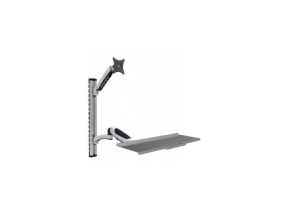 Suport monitor Techly ICA-PLW 02, 15-27 inch, Black-Silver