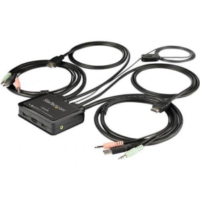 Switch KVM Startech SV211HDUA4K, 2x HDMI, Black