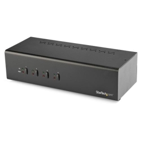 Switch KVM Startech SV431DD2DU3A, 4x Dual DVI-I, Black