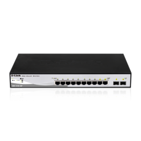 Switch D-Link DGS-1210-10P, 8 porturi, PoE