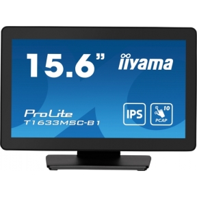 iiyama ProLite T16XX, 39.6 cm (15,6''), Projected Capacitive, 10 TP, Full HD, USB, kit (USB), black