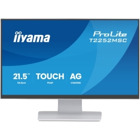 Monitor LED Touchscreen Iiyama ProLite T2252MSC-W2AG, 21.5 inch, 1920 x 1080 pixeli, 5 ms GTG, White