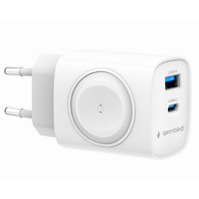 Incarcator retea Gembird TA-UC-PDQCW20-01-BK, 1 x USBA, 1 x USB-C, 20W, White