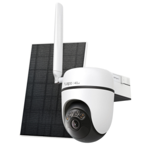 CAMERA IP TP-LINK + PANOU SOLAR, wireless, turret, pt.exterior, dist. IR 9 m, tip lentila fixa 4 mm, 2K 3MP (2304  1296 px), slot SIM 4G LTE, microfon, carcasa plastic, slot SD card, "Tapo C615G KIT" (timbru verde 0.8 lei)