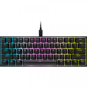 Tastatura Corsair K65 RGB MINI, RGB LED, USB, Black