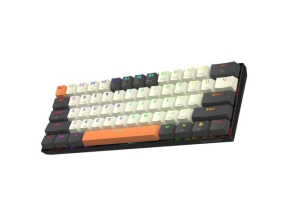 Tastatura Redragon Caraxes Pro, RGB LED, Bluetooth/USB Wireless/USB, Gri-White