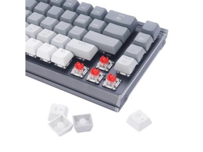 Tastatura Redragon Shaco PRO, RGB LED, USB Wireless/USB/Bluetooth, Grey