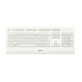 Tastatura Logitech OEM K280e, USB, Layout Germana, White