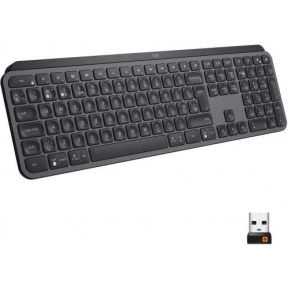 Tastatura Wireless Logitech MX Keys, White LED, USB, Layout US, Black