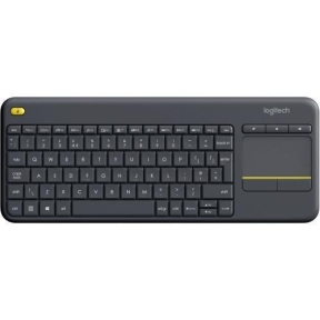 Tastatura Wireless Logitech Touch K400 Plus, USB, Layout Ceha, Black