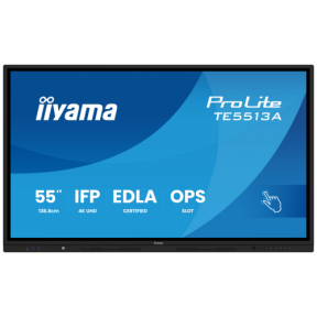 Display Interactiv Iiyama TE5513A-B2AG, 55 inch, 3840 x 2160 pixeli, Black