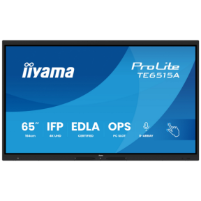 Display Interactiv Iiyama TE6515A-B2AG, 65 inch, 3840 x 2160 pixeli, Black