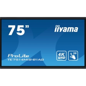 Display Interactiv Iiyama Seria ProLite TE7514MIS-B1AG, 75inch, 3840x2160pixeli, Black