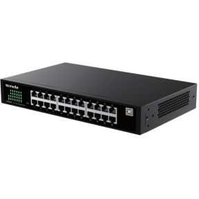 SWITCH TENDA unmanaged, 24 porturi gigabit RJ-45, management Tenda CloudFi, metalic "TEG2224D"  (timbru verde 2 lei)
