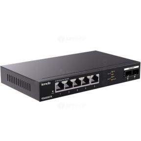 SWITCH Tenda fara management, 5 porturi Ethernet 2.5 Gbps si 2 sloturi SFP+ 10 Gbps, carcasa metalica, rackabil "TEM2007X" (timbru verde 2 lei)