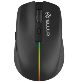 Mouse Optic Tellur Silent Click, USB Wireless, Black