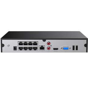 NVR Tenda, 8 canale,  capacitate max 10 TB, porturi HDMI | VGA | 8 x RJ45 IEEE 802.3at/802.3af | RCA | 2 x USB 2.0, "TN3108-8P" (timbru verde 2 lei)