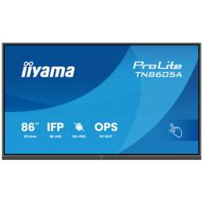 Display Interactiv Iiyama TN8605A-B1AG, 86 inch, 3840 x 2160 pixeli, Black