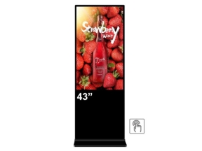 Totem de interior EVOBOARD 43" cu touch 4K, inaltime 178cm, dimensiune 1783.5x583x77.7mm, Android 11