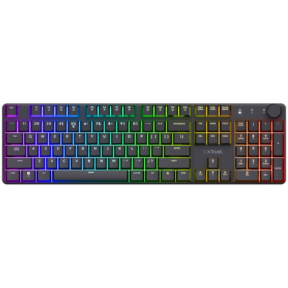 Tastatura Trust GXT 868 Torix WS, RGB LED, USB Wireless, Black